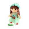 Cute Plush Baby Doll Girl with Clothes Handmade Rag Dolls Soft Sleeping Partner Doll Xmas Birthday Gift for Kids Friends Family
