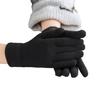 Winter Knitted Gloves Female Thickened Warm Gloves Breathable Cycling Gloves with Windproof Elastic Cuffs for Running Errands Driving