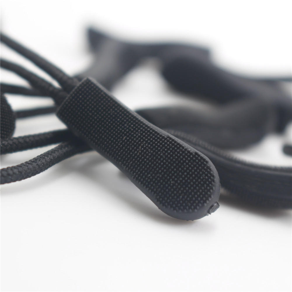 10pcs Zipper Pulls Replacement Zip Cord Puller Slider Jacket Backpacks Black