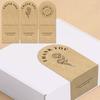 50PCS Kraft Paper Thank You Stickers Brown Sealing Labels Gift Wrapping Tags Online Retails