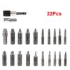 22/33Pcs Drill Bit Set Holder Damaged Screw Removal Tools Magnetic Extension Bit Broken Head Bolt Extractor Screw Extractor