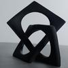 Modern Geometric Statue Cube Sculpture Bookcase Centerpiece Decoration Decorative Ornament