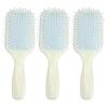 3pcs Paddle Hairbrush Silicone Hairdressing Massager Portable Detangling Paddle Brush for Women