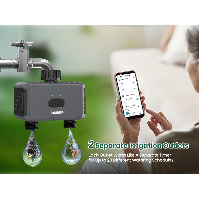 Garden Irrigation Watering System, Automatic Water Timer, Remote Sprinkler Programmer