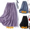 Women's Fashion Casual Solid Color Print Summer Spring Skirt