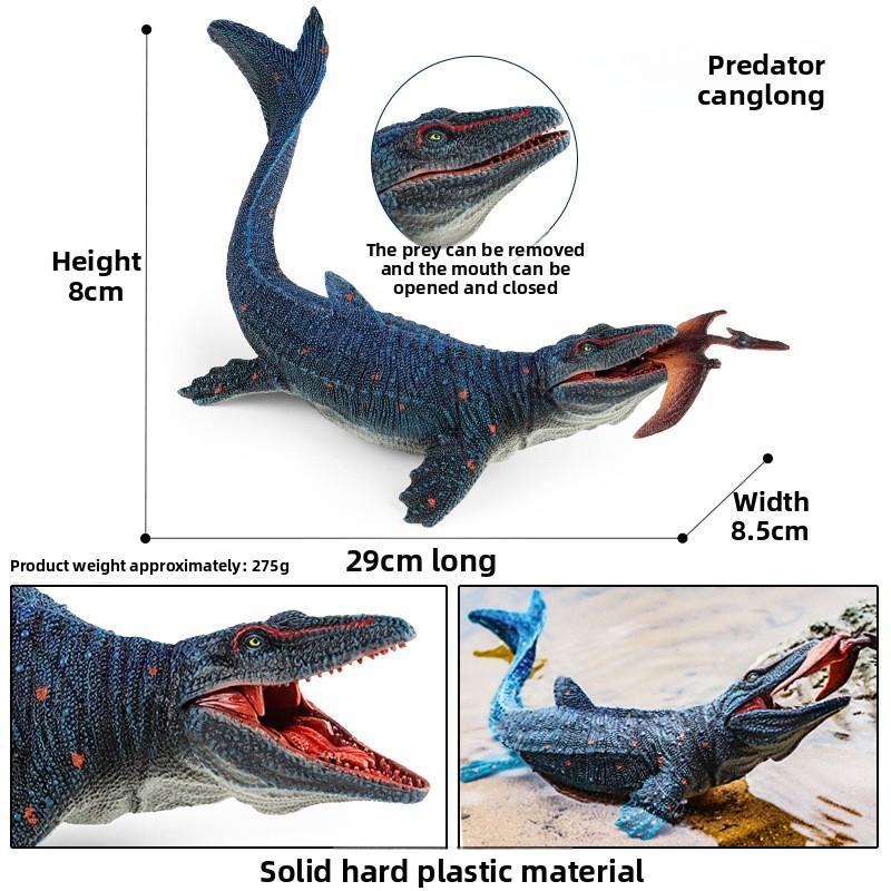 Figurine Mosasaurus Dinosaur With Movable Mouth For Kids Educational Gift And