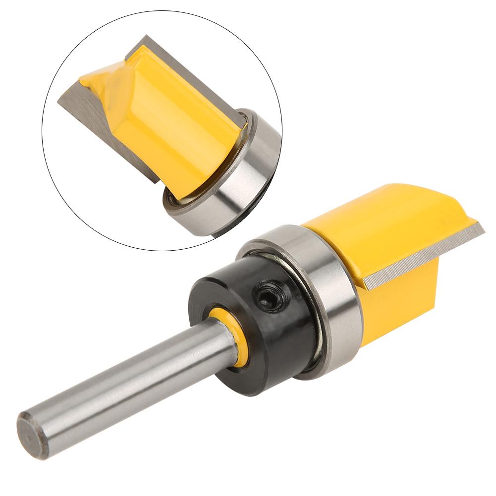 14in Shank Bearing Flush Trim Woodworking Router Bit Milling Cutter Carpenter Tool 14X34X20