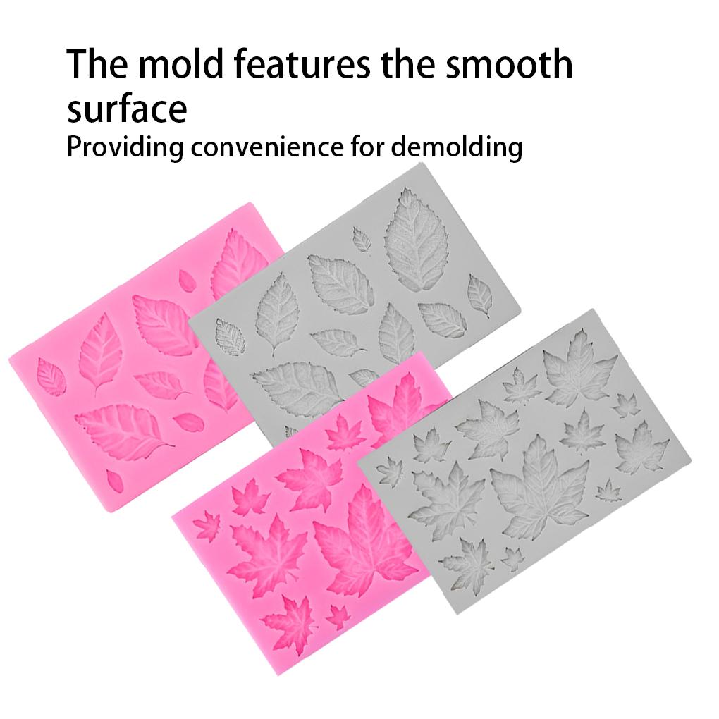 Leaves Silicone Mold Prop Ple Bakeware Tools Chocolate Sugarcraft Baking Molds Decorating Tool Dessert Mould