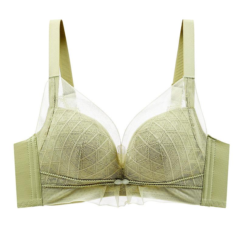 Underwear Summer Thin Section Gathered Breathable Non-steel Ring Bra