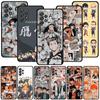 For Samsung Galaxy A51 A71 A41 A31 A11 A01 A72 A52 A42 A32 A22 A21s A02s A12 A02 Case Black Shell Haikyuu Hinata Attacks Anime