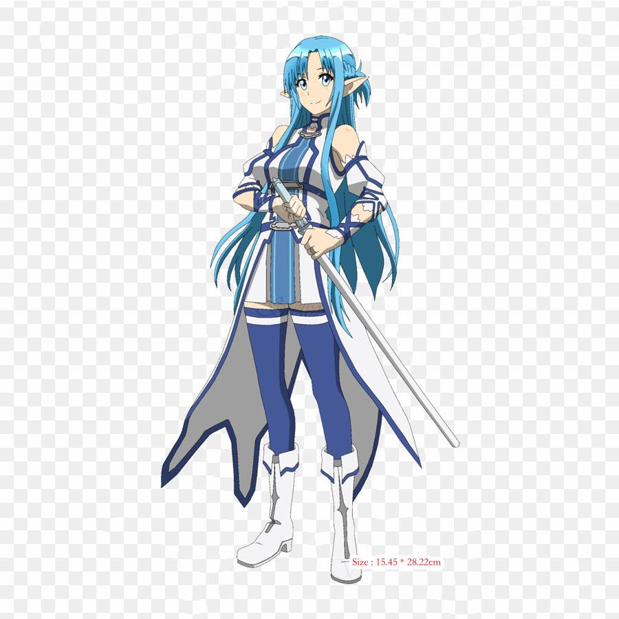 Alfheim Online Asuna Asuna Kirito Iron On Patches For Clothing Applique Stickers On Clothes Heat-Sensitive Custom Patch