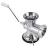 Manual Meat Grinder Silver Suction Cup Type Meat Mincing Machine Aluminum Alloy Sausage Filling Machine for Home Kitchen