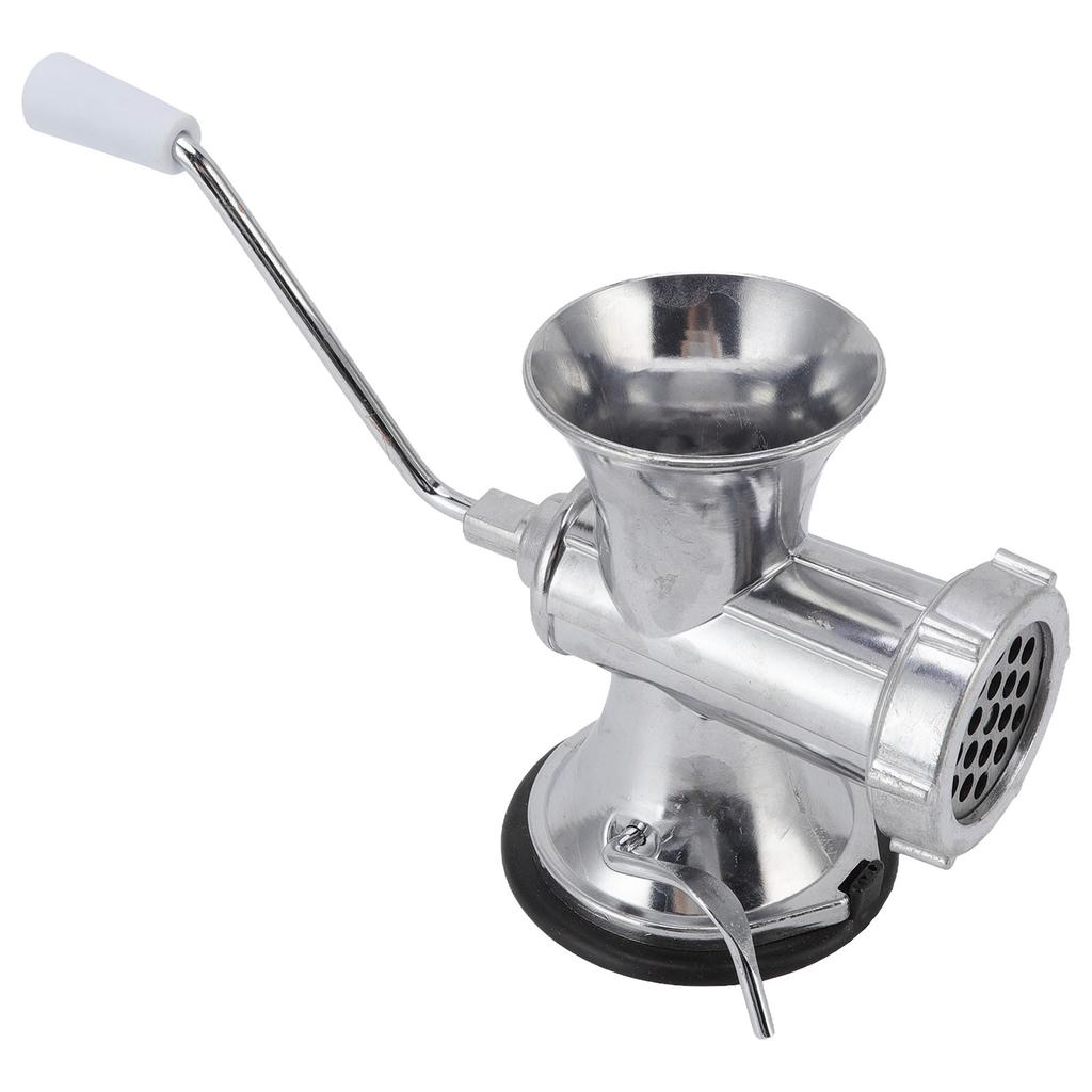 Manual Meat Grinder Silver Suction Cup Type Meat Mincing Machine Aluminum Alloy Sausage Filling Machine for Home Kitchen