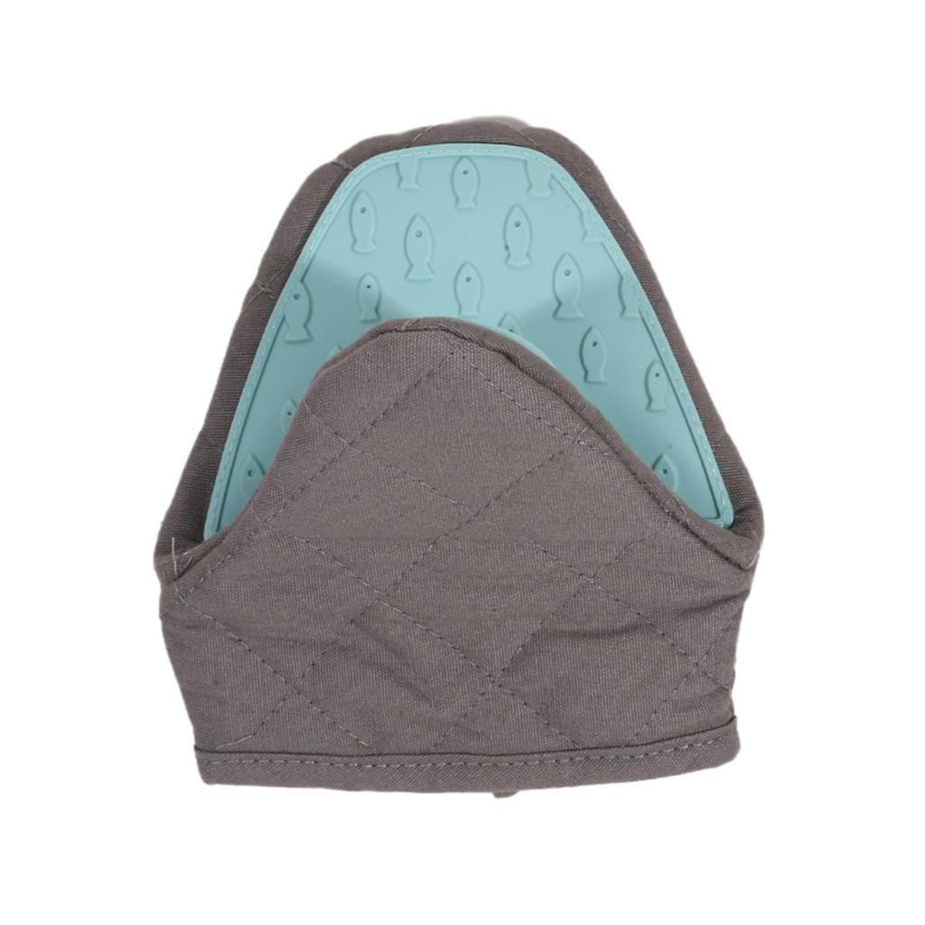 Universal Silicone Anti Scald Oven Glove Fish Shaped Thickened Insulation Gloves BBQ Mitts Tray Dish Bowl Holder Baking Supplies