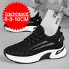 Men's Mesh Sneakers Casual Heightening Shoes 8cm Height Increase Shoes For Men Summer Breathable 6cm Elevator Shoes 10cm Insole