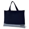 COLORFUL CANDY STYLE Reversible Book Bag Large Check Navy N0171600 (with Loop), Handbag, Pattern, Blue,