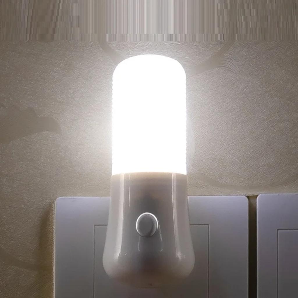 New Stylish EU Plug Night Lights with LED, Push Button Switch, Ideal for Bedroom, Baby Room, Corridor, and Decor, Wall Socket La