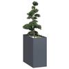 VidaXL Anthracite Planter 40x80x80 Cm Steel, Flower Pot, Plant Stand, Raised Bed, Planter Stand, Container 860775