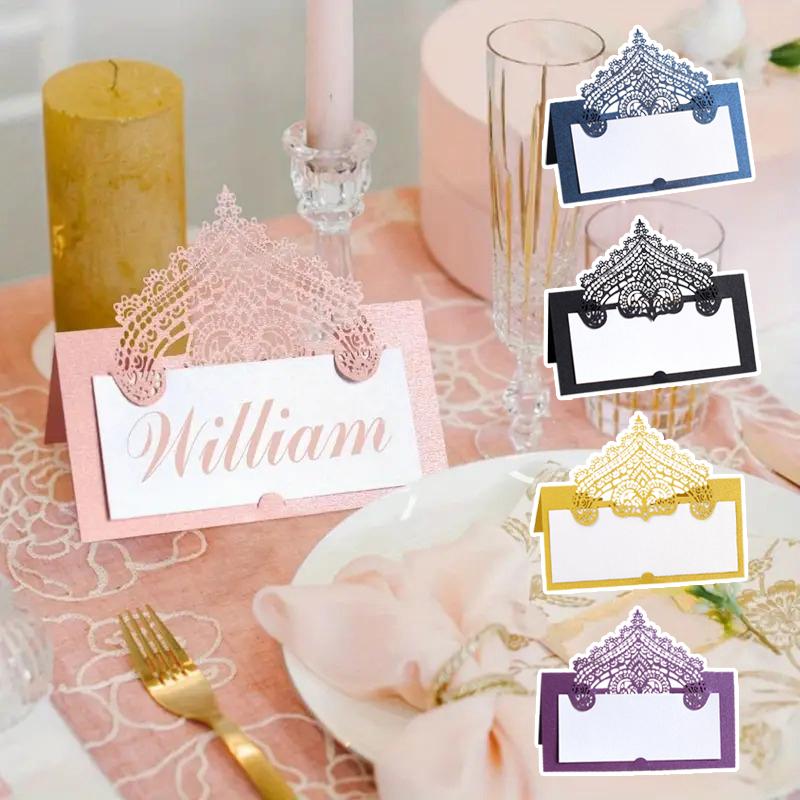 10pcs Handwritten Card Ornament Multiple Colors Wedding Table Card Party Stereoscopic Birthday Seat Card Decorative Accessories