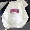 Brooklyn Fashion Hoodie for Woman All Season Daily Casual Sport Hooded Pullover Girls Fashion Sweatshirt Harajuku Unisex