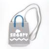 SNOOPY Silicone Handle 2WAY Mini Tote Bag Gray Root-To SNOOPY