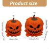 62KD Scary Halloween Pumpkin Bowl Resins Candy Container for Trick or Treating Decors