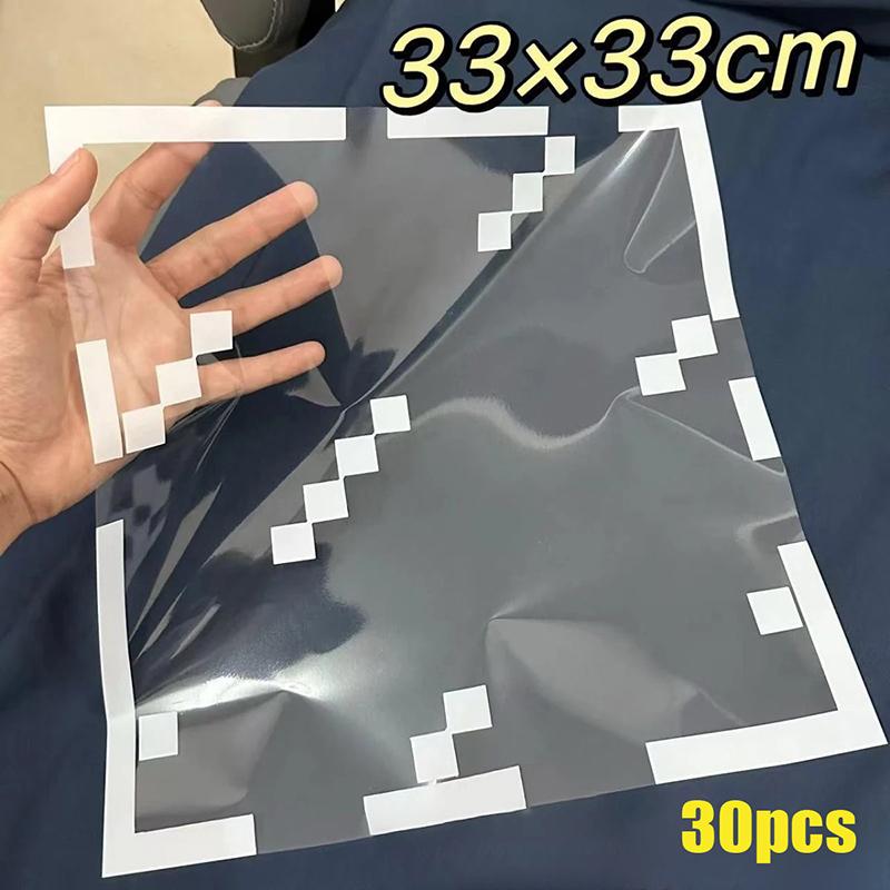 1/4/8/10/12/20/30Pcs Pixel Style Glass Window Sticker Electrostatic Stickers Home Window Decoration Festival Dress Up Diy Gift
