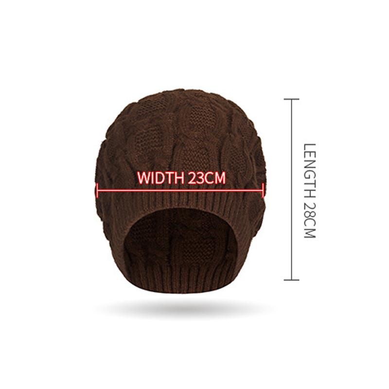 Autumn Winter Outdoor Sports Wool Cap Men Women Ear Protection Knitted Cap
