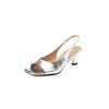 Elegant Fashion Concise Women Sandals Summer Ladies Wedding Pumps Party Office Woman Genuine Leather High Heels Shoes