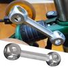 Zinc Alloy Hexagonal Bone Wrench 10-Hole Socket Wrench Durable Bicycle Wrench