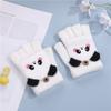 Men and Women with Half-finger Cute Cartoon Thickened Flip Cover To Keep Students Warm In Autumn and Winter To Prevent Cold In Winter