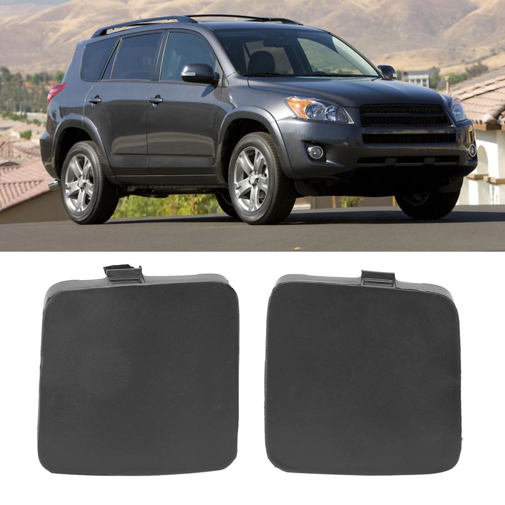 2pcs Front Bumper Trailer Tow Hook Eye Cover Cap 53286 0R907 Fits for Toyota RAV4 2009 2012