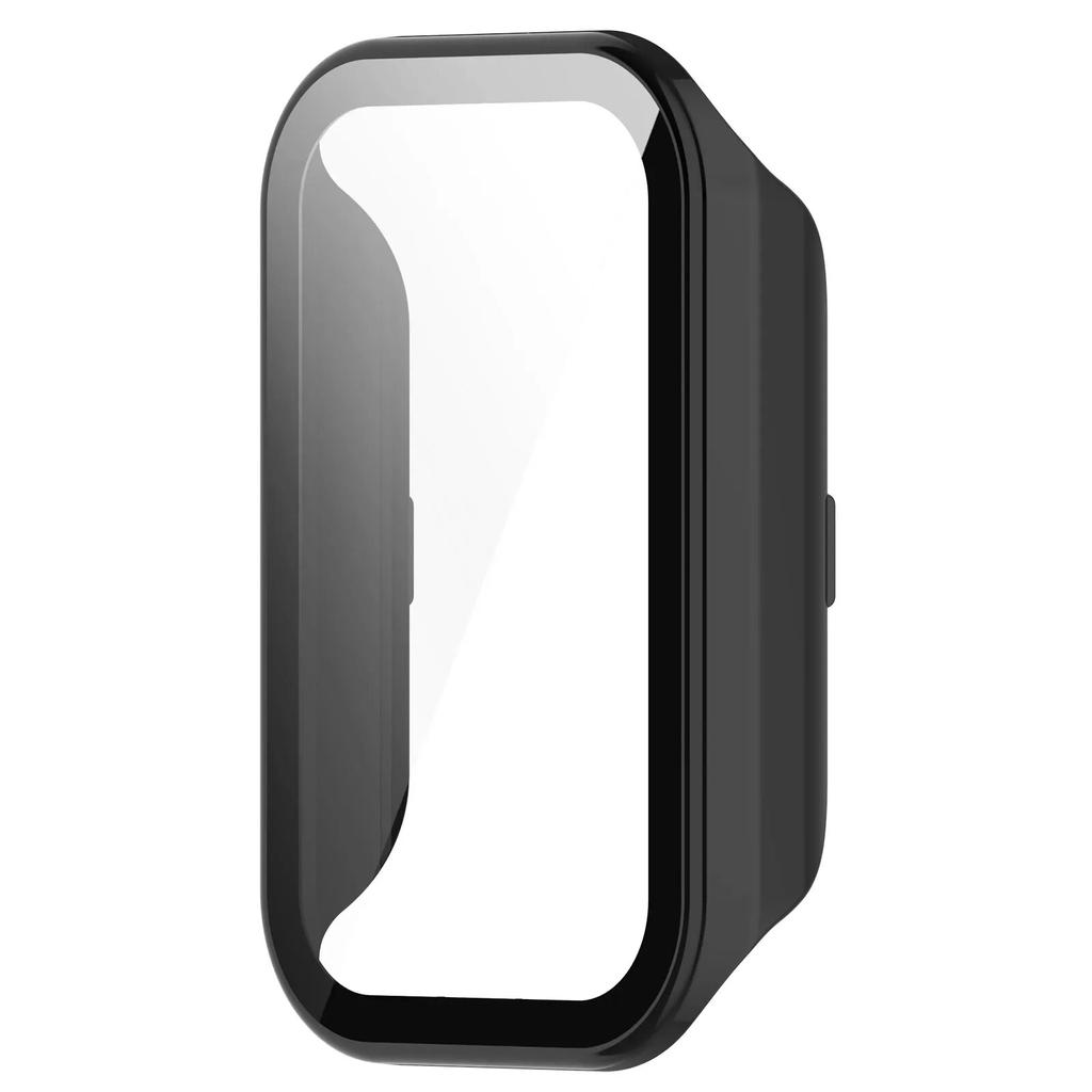 Hard PC Case+Tempered Glass For Xiaomi Mi Band 8 Active/Redmi Smart Band 2 Full Cover Screen Protector Frame Bumper Shell