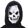 Halloween Grim Reaper Costume for Kids Glow-in-the-Dark Cosplay Outfit with Scythe for Halloween Parties Dress-Up