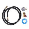 Air Tank Repair Kit 0-200 PSI Pressure Meter Brass Manifold Air Tank Hose Assembly Kit