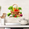Painted Vegetable Basket Kitchen Restaurant Home Background Decoration Wall Sticker