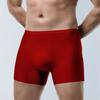 Men Boxer Underwear 3D Ice Silk Seamless Thin Style Breathable Fabric Shorts Briefs Solid Color U-Convex Sport Panties