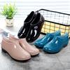Kitchen Low-top Rain Boots Men's and Women's Overshoes Rubber Shoes Short Tube Non-slip Waterproof Shoes Fashionable Low-top Rain Boots