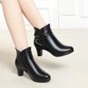 Autumn Winter Women Fashion Boots New Warm Velvet Bow Shoes Snow Boots Comfort High Heels Soft Leather Cotton Shoes