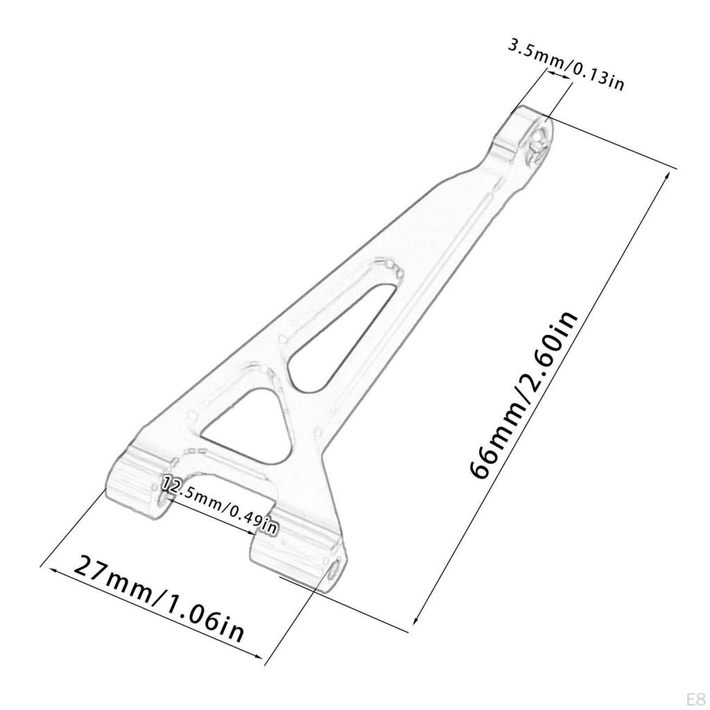 RC Car Rear Upper Arm Aluminum Accessory Upgrade Easy To Install Metal Replace Parts Spare