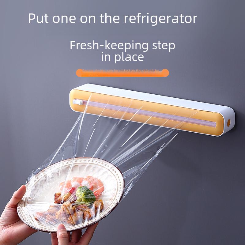 Magnetic Adjustable Kitchen Film & Foil Cutter with Storage Box