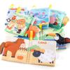 0-3 Years Old Baby Tail Cloth Book 6 Themes Forest Insects Animal Palm Book Early Education Toys