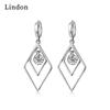 Lindon Copper Alloy Zircon Earrings Drop Earrings For Women Wedding Party Gifts