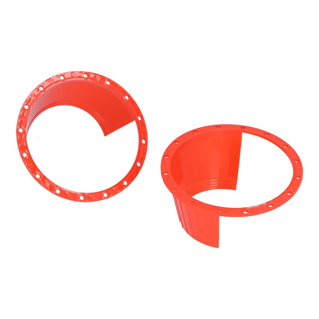 2pcs Car Speaker Waterproof Cover UltraThin Red Universal Antislip Protection Pad