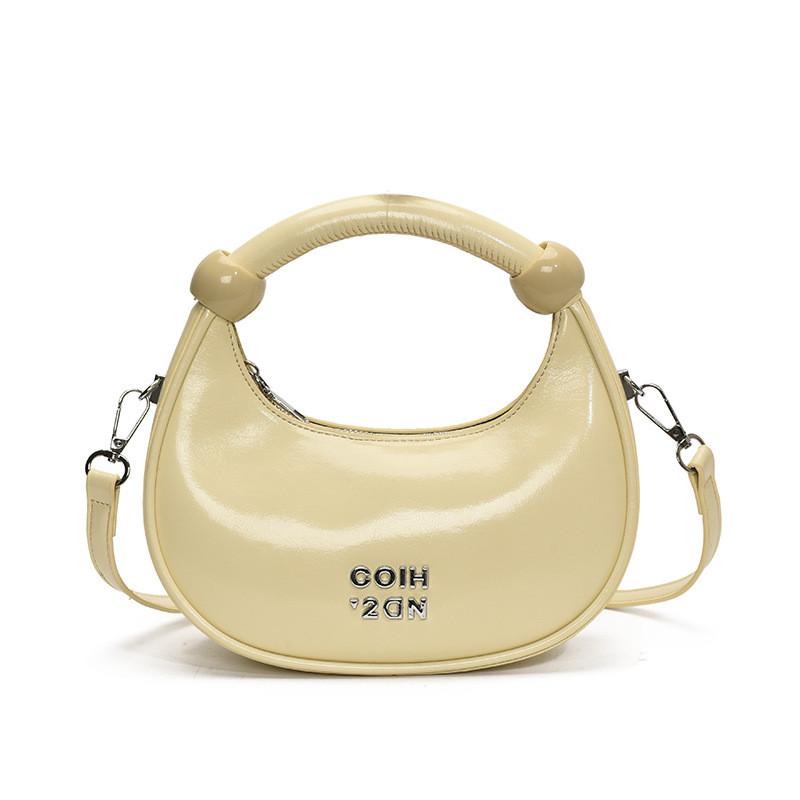 Letter Decor Pu Chic Small Duffle Shape Shoulder Bag Casual Daywear Travel Bags