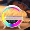 15W Phone Wireless Fast Charger Bluetooth Speaker Bedroom Desktop Clock Alarm Clock FM Radio With Ambient Light
