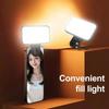 3 Modes Selfie Fill Light Rechargeable LED Fill Light Lighting Kit Clip On Light  Video Recording