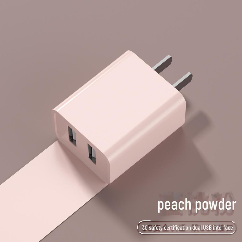 Dual-Port USB Charger for Apple, Android, Xiaomi, Huawei - Universal 5V 2A Fast Adapter