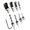 Hot 8pcs/Set Screw Countersink Plug Cutter Drill-Bits Wood Drilling Counter-Sink