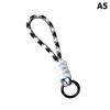 Creative Colorful Braided Lanyard Keychain Anti-Lost Knot Nylon Rope Keyring For Women Men Car Backpack Pendant Accessories Gift